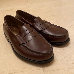 Sebago for Hitchcock Mens Brown Leather Loafers / NWOT / Size 9 /Hitchcock Wide